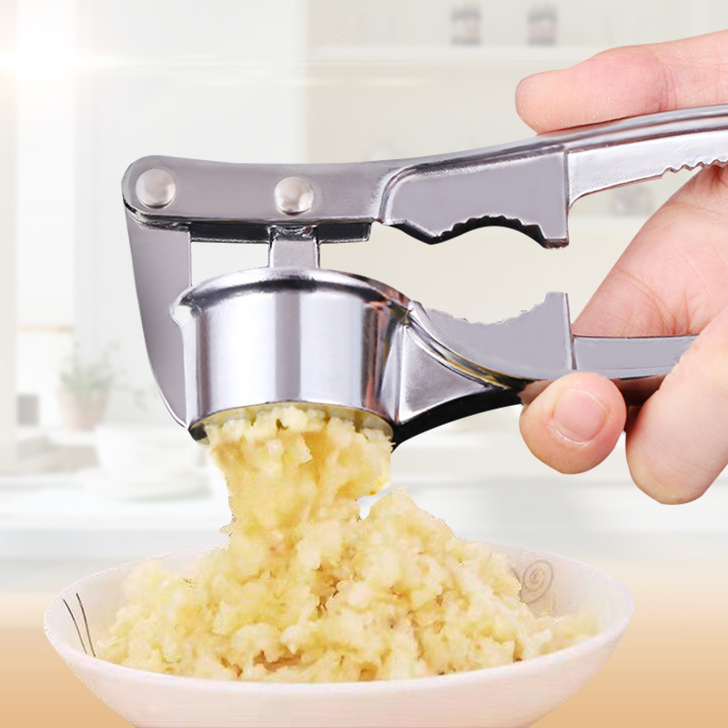 H0050 1pcs Garlic Press Crusher Kitchen Cooking Vegetables Ginger Squeezer Masher Handheld Ginger Mincer Tools Kitchen Accessories
