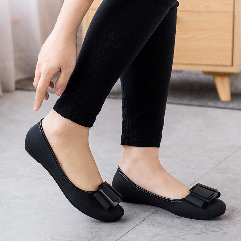 1801 pointed toe flats for women elegant single shoes for girls non-slip and sweatproof casual shoes