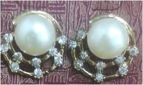 Diamond Earrings Gemstone Garnet Stud Earring Jewelry -Wedding  Earring for Women
