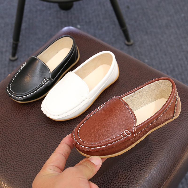 Loafer Kid Unisex Children's Casual Versatile Small Leather Shoes