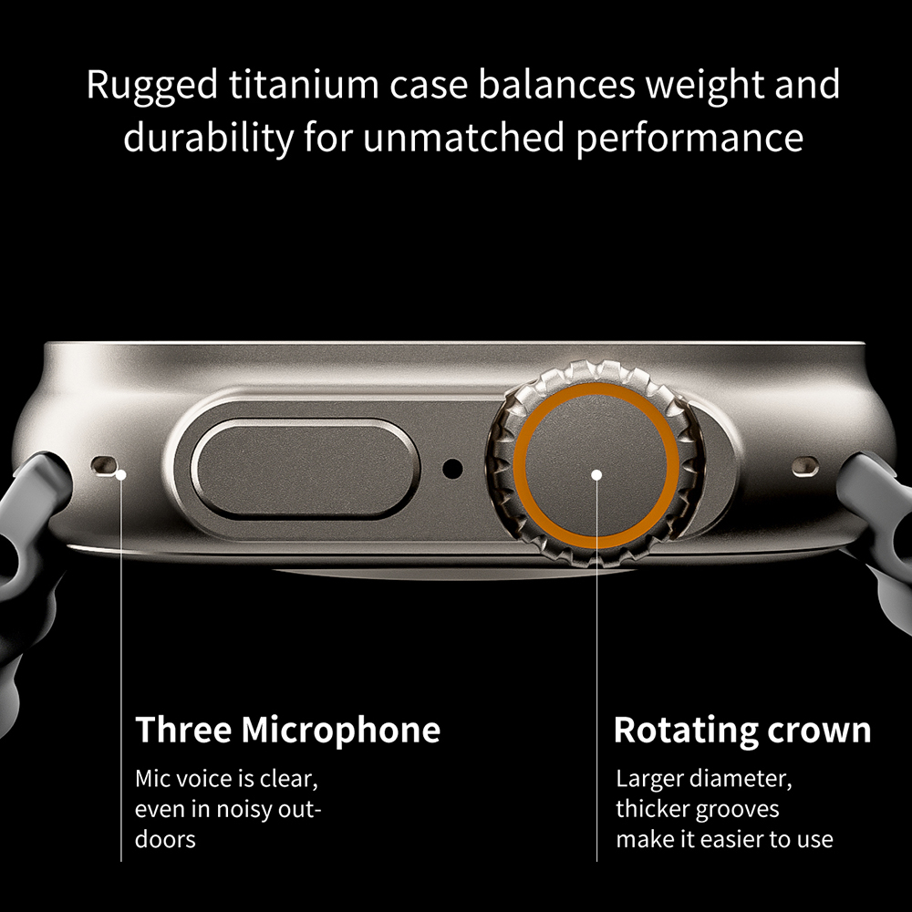 NEW U8 Ultra Smart Watch Ultra Series 8 NFC 49MM Men Women Smartwatch Bluetooth Call Waterproof Wireless Charging HD Screen for Apple