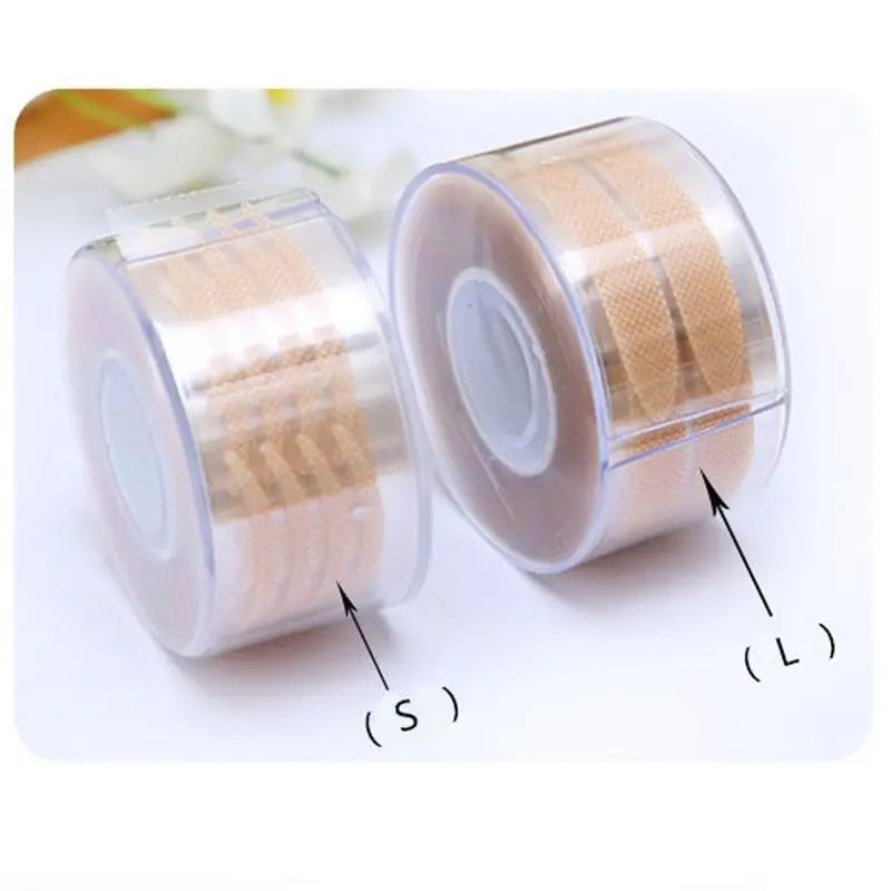 600 Pcs Eye Lift Strips Double Eyelid Tape Clear Gray Eyelid Stripe Big Eyes Invisible Double Fold Eyelid Sticker Makeup Tools