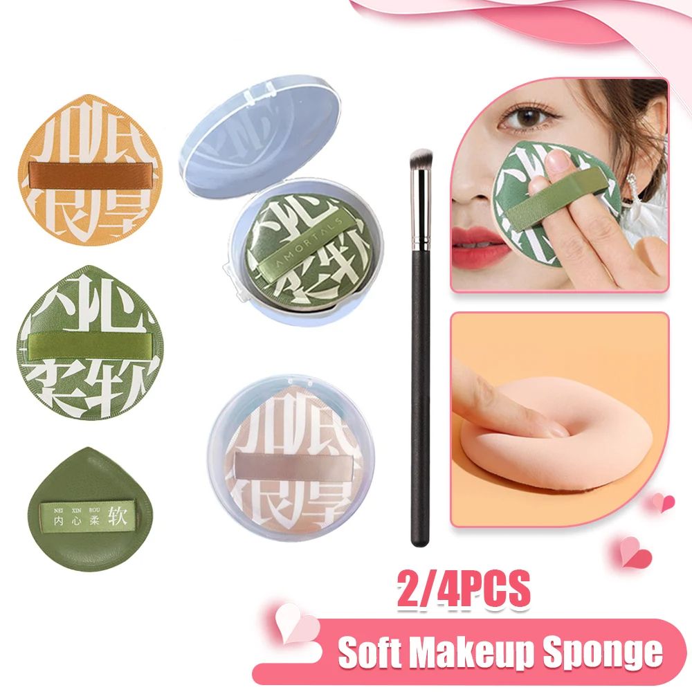 Soft Makeup Sponge Set Face Concealer Brush XL Powder Puff with Storage Box Women Beauty Cosmetic Cushion Puff Makeup Accesories