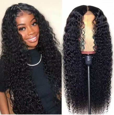 Wigs, including European and American style small curly wigs, headpieces made of simulated human hair, and curly wig headpieces with certain patterns.