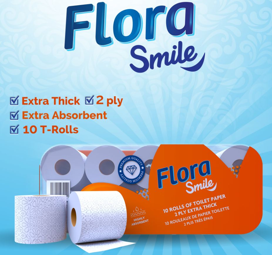 Flora Smile Toilet Roll: 2PLY 10 Rolls