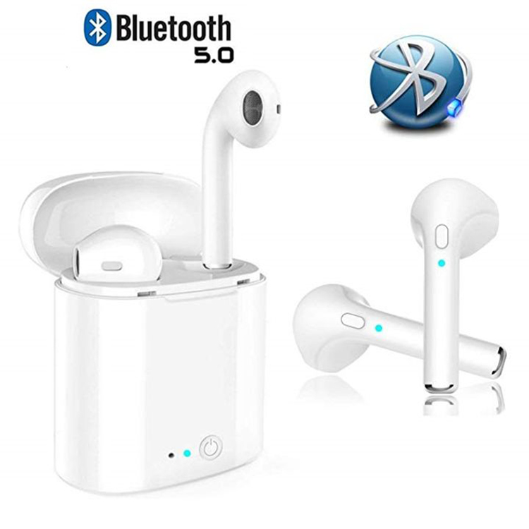 i7S TWS Bluetooth Earphones Long lasting Wireless Earbuds iPhone Samsung Android with Charging Box Headset wholesale