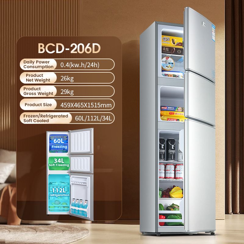 Refrigerator，Mini Fridge, Portable Small Fridge，Food and Drinks,for Home，kitchen，Bedroom, Dorm, Car, Office, 8L、48L、68L、206L 
