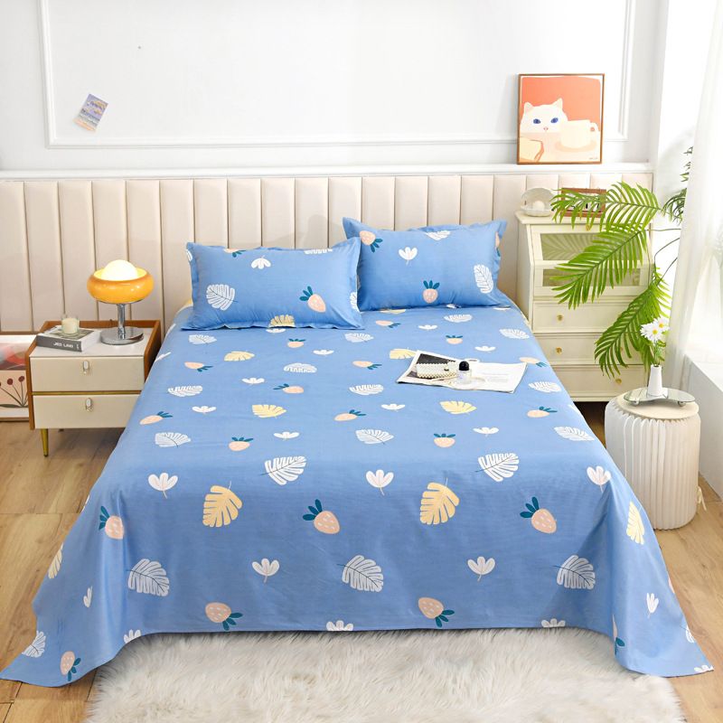 120*230cm Aloe cotton printed bed sheets,48*74cm pillowcases CRRSHOP pillow case bedding article free shipping