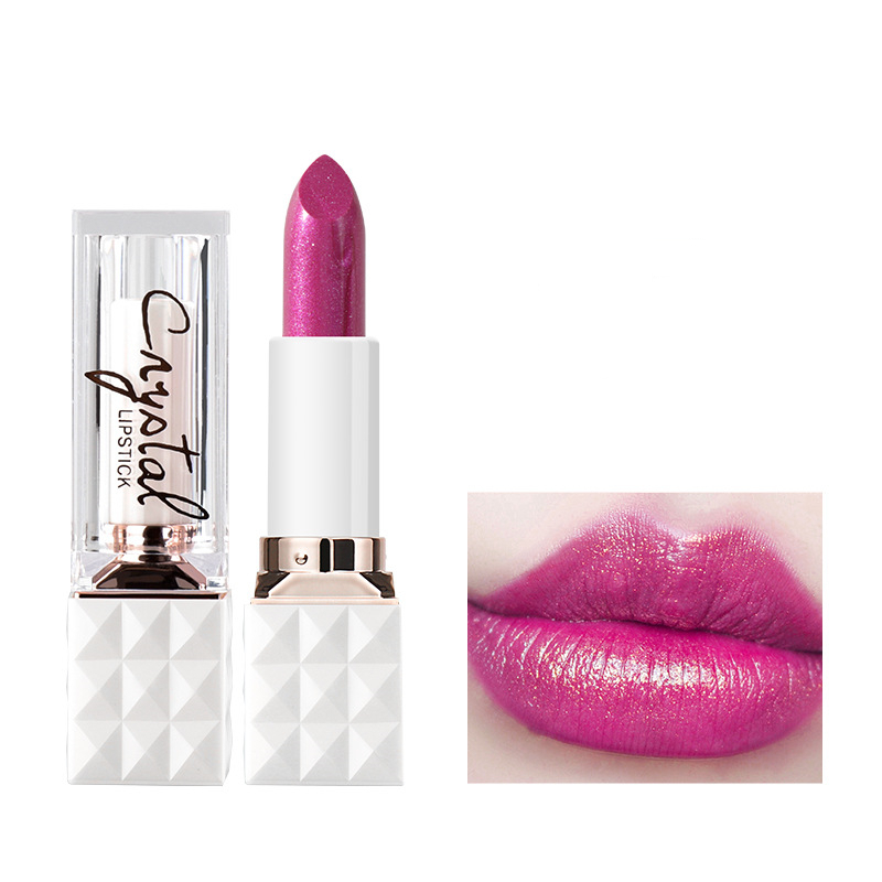 Light purple lipstick CRRshop free shipping female hot sale Dragon Fruit Colorless Lipstick Rose Red Rose Purple Student Color Changing lipstick Barbie Pink Lipstick 