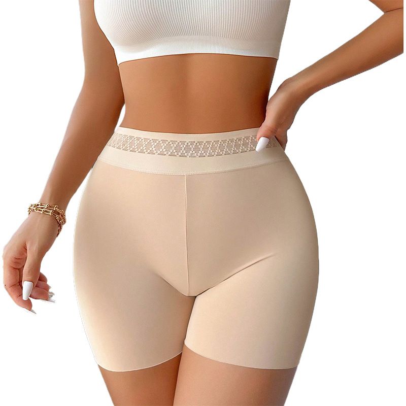 Europe and the United States new solid color hip lift belly pants corset body body tight waist plastic waist pants boxers CX0011