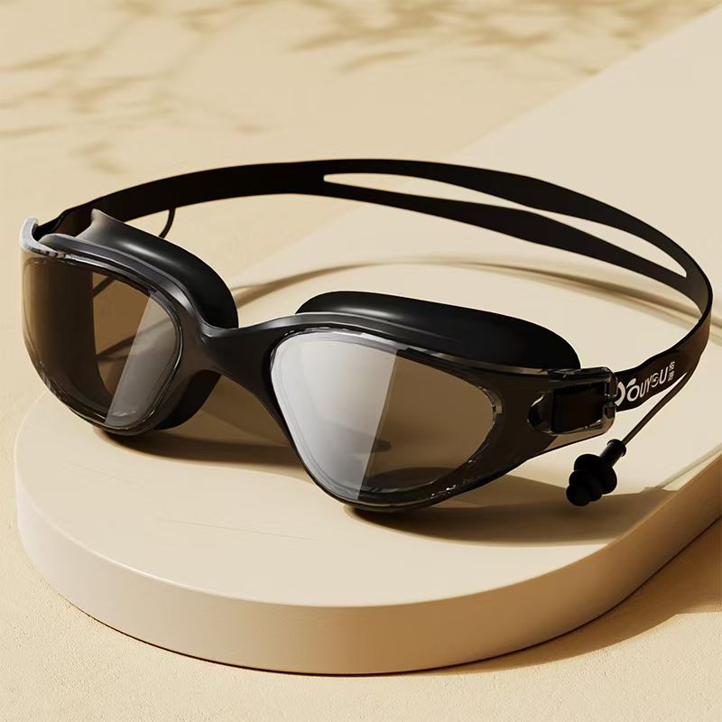 HD Waterproof and fogproof Large frame swimming goggles Professional swimming equipment
