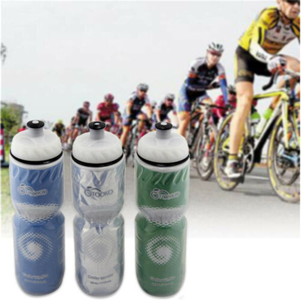 HY-750A 710ML Mountain Cycling Sports Gym Climbing Water Cup Plastic Kettle Cycling Outdoor Dual Layer Thermal Keeping Water Bottle
