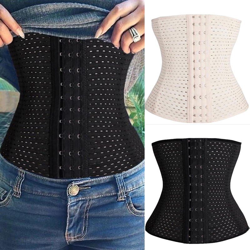 2021 New Women Waist Trainer Latex Cincher Girdles Shapewear Slimming Belt Body Shaper Fitness Corset Sheath Plus Size