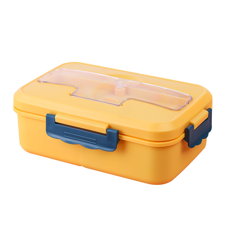 Portable Microwave Oven Lunch Box Spoon/Chopsticks/Fork Wheat Straw Tableware Food Storage Container School Office Bento Box