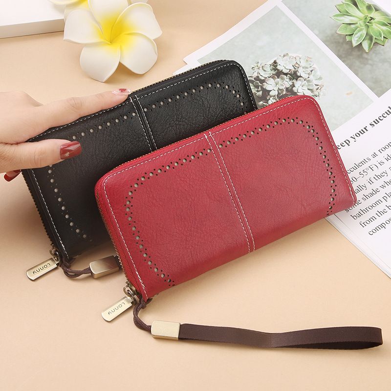Women Fashion Long Clutch Wallet, Multi-functional Large Capacity Purse Handbag, Portable Card Holder Phone Wallet with Multiple Card Slots, Ladies Daily Casual Wristlet Money Clip Hand Purse for Shopping Travel Daily Use
