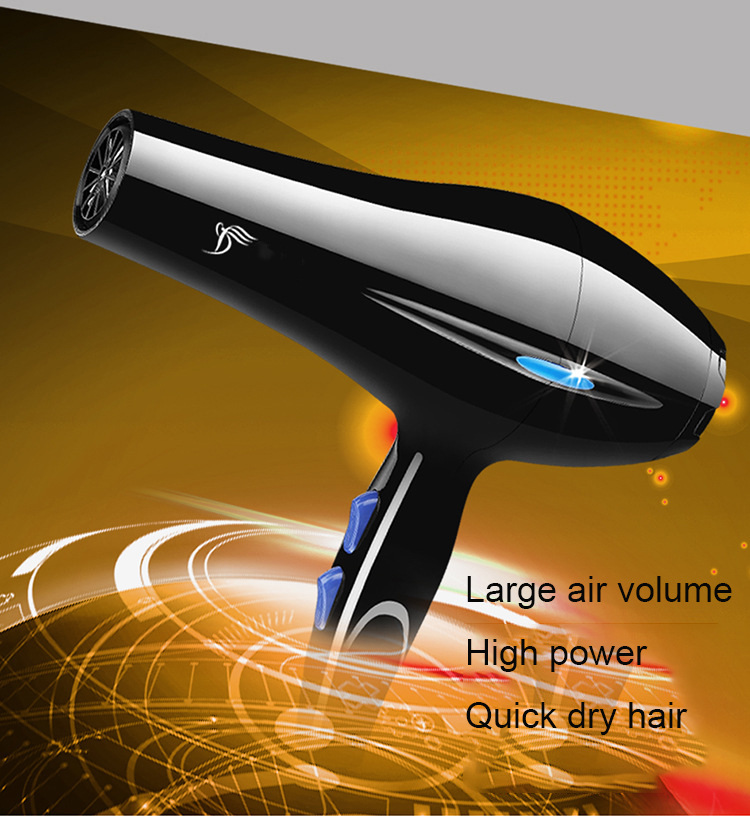 High-power Hair Dryers Professional  Hair Dryer  Household Blow Hairdryer Hot and Cold Wind UK Plug Styling Tools