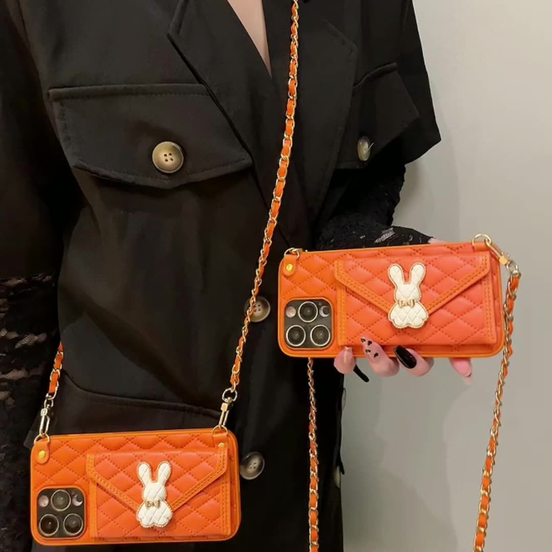 Phone case for Iphone Rabbit - themed Chanel - style Cross - body Leather Iphone 11,Iphone 11Promax,
Iphone 12,Iphone 12Pro,Iphone 12 Pro max,Iphone 13,Iphone 13Pro,Iphone 13 Pro max,
Iphone 14,Iphone 14 plus,Iphone 14Pro,Iphone 14 Pro max
Iphone 15,Iphone 15 plus,Iphone 15Pro,Iphone 15 Pro max,
Iphone 16e,Iphone 16,Iphone 16 plus,Iphone 16Pro,Iphone 16 Pro max