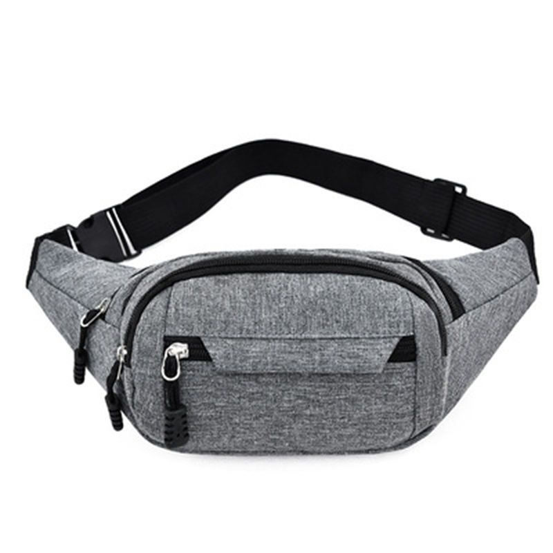 
Sports multifunctional waist bag for men and women, large capacity cash collection bag, business canvas mobile phone bag, chest bag