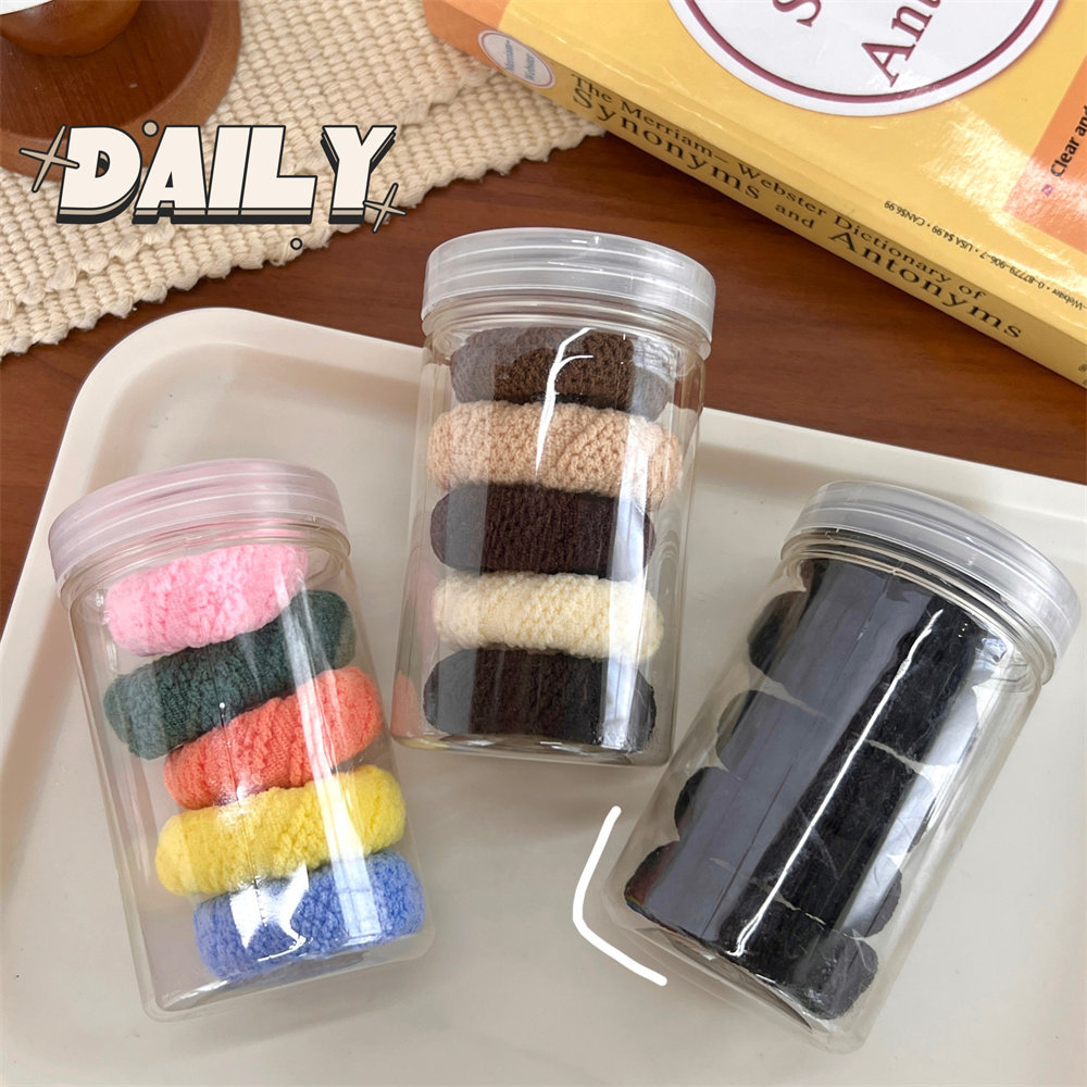 FQ1222 Women Children High Stretch Durable Set of 5 Canned Hairband Hair Accessories