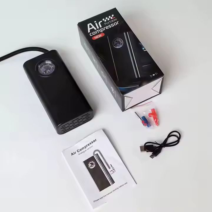 AUNONT 12V Wired with Cigarette Lighter Air Compressor for Car Auto Pump Portable Car Air Pump for Tire Inflation