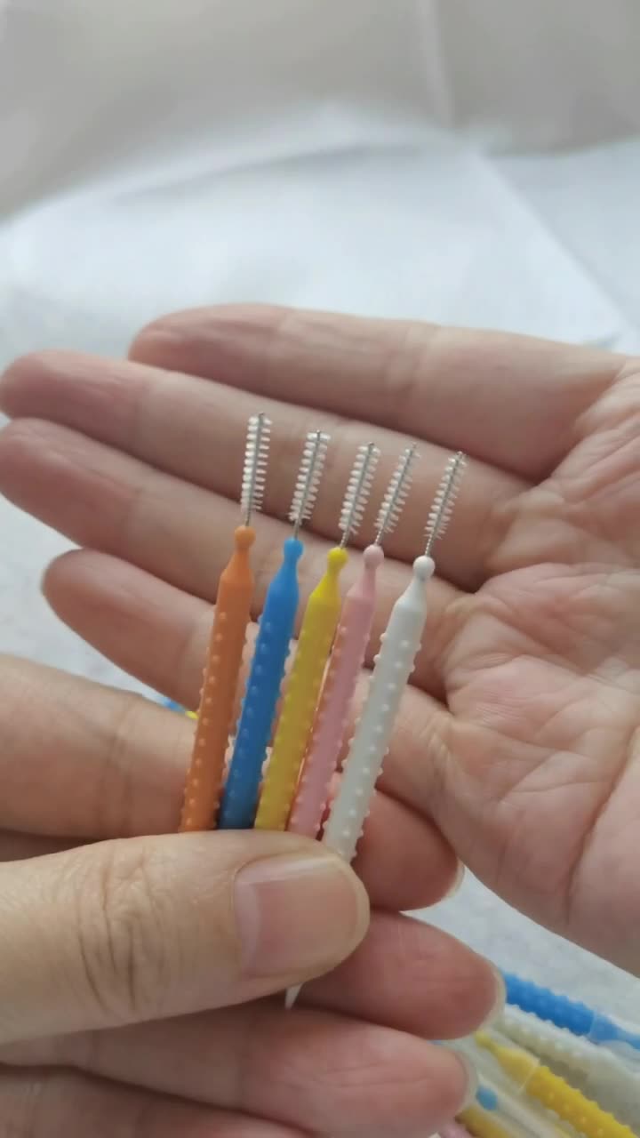 Bulk Disposable Household Plastic Double Head Interdental Brush Fish Bone Fishing Pick Cool Toothpick