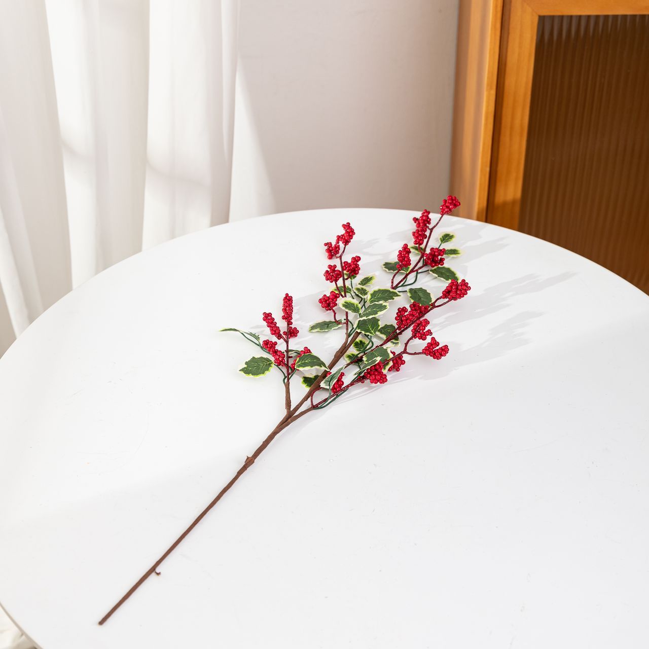 1PCS Faux Cherry Berry Flower Decoration - Table Xmas Bridal Decoration