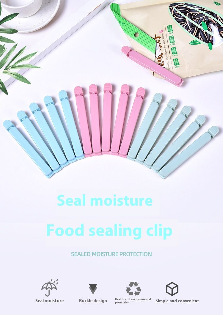 AUNONT Snack Clip Dustproof Moistureproof Sealer Food Freshness Sealing Clip Large Snack Sealing Clip