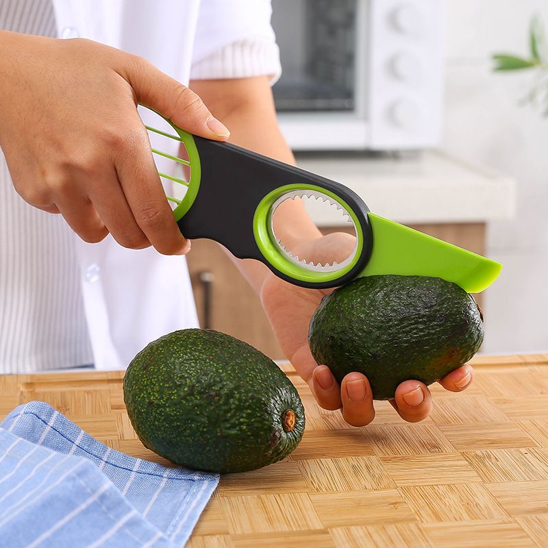 Multifunctional fruit cutter kiwi avocado slicer corer cutter avocado avocado knife three in one