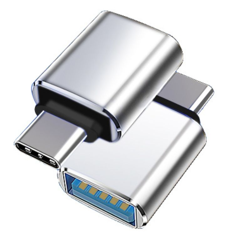 OTG adapter USB3.0 adapter PD adapter cable Mobile Mouse and Keyboard Converter CRRSHOP digital Phone LCD USB transfer Universal for mobile phones and computerssilvery