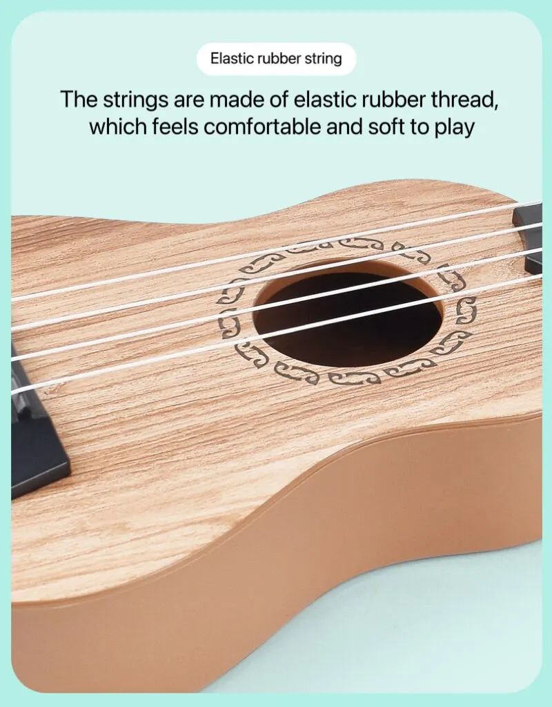 35cm Children Guitar Toy Can Be Used To Play Elementary Instruments With Paddles Simulating Yukrili Music Toys