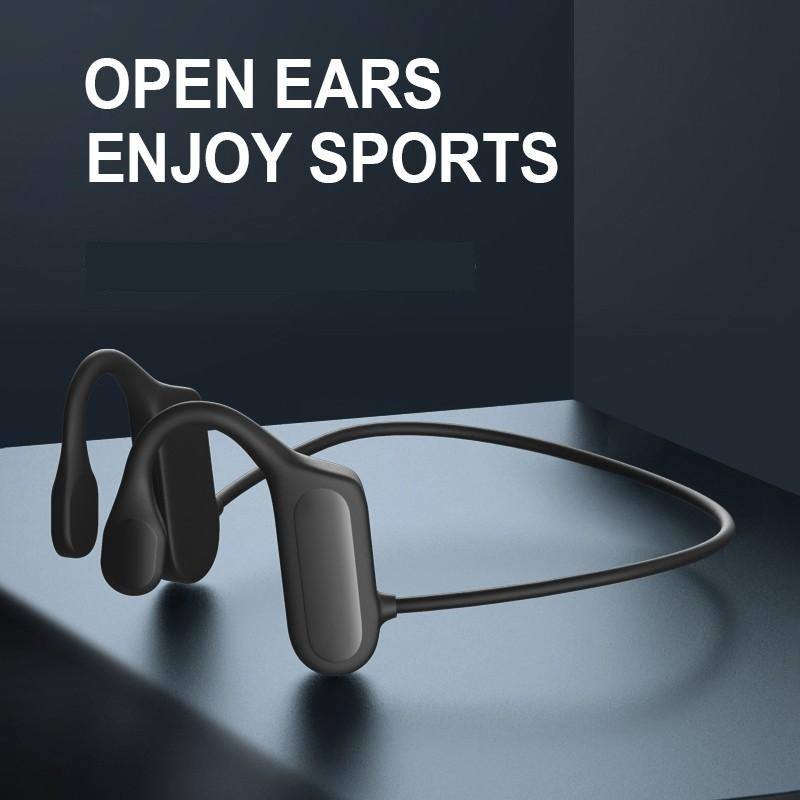BL09 Bone Conduction Hook Earphone Wireless Bluetooth Headset Ear Stereo HIFI Sports Headphones With Microphone