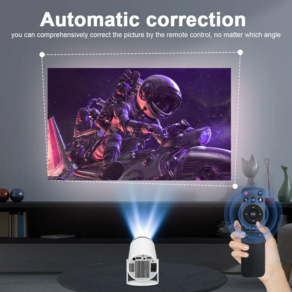 HY300 Transpeed Projector 4K Android 11 Dual Wifi6 200 ANSI Allwinner H713 BT5.0 1080P 1280*720P Home Cinema Outdoor portable Projetor