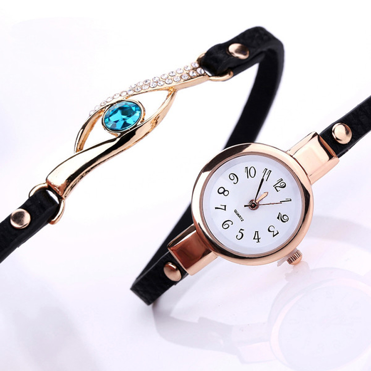 Women fashion winding Bracelet Watch 