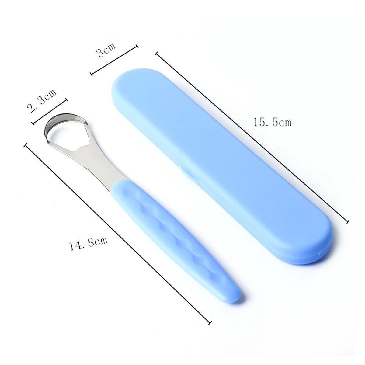 1pc Stainless Steel Tongue Scraper Cleaner for Oral Hygiene Tounge Scrapper Brush Remove Halitosis Tongue Coating Oral Care