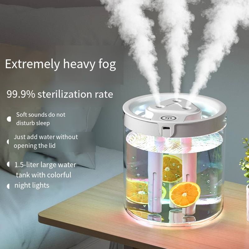 Household Air Conditioner Humidifier, Silent Desktop Humidifier with Aromatherapy, for Bedroom, Office & Tabletop Use