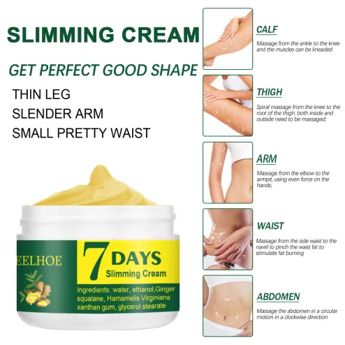 Dropship 7 DAYS Ginger Slimming Cream Fast Weight Loss Fat Burning