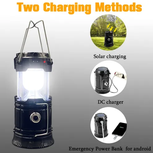 Folding LED Camping Lantern, USB Rechargeable Collapsible Hanging Tent  Lights with Magnetic for Camping, Hiking, Fishing and Hurricanes Emergency  Power Outages