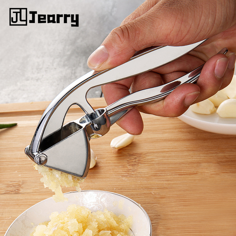 Jearry 304Stainless steel garlic press convenient kitchen accessories Easy to clean Manual garlic squeezing device