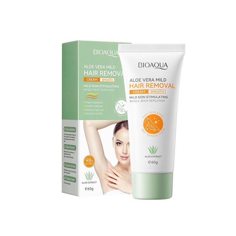BIOAOUA Aloe Vera Mild Hair Removal Cream Mild and non-irritating hair removal cream
