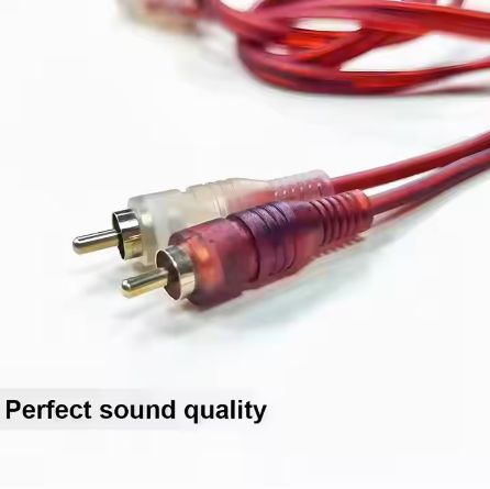 3M 4ch 2ch RCA to RCA Car Subwoofer Modified Pure Copper Cable Car Adapter Stereo Audio 2RCA Cord Male to Male Connector