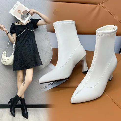 Boots heels korean outlet style