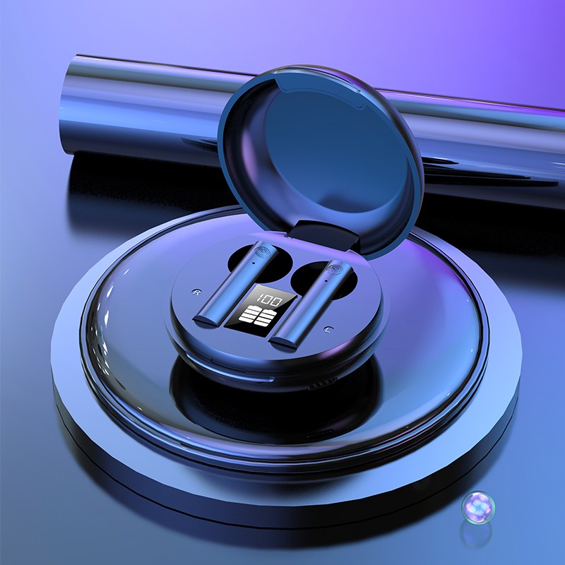 True Wireless Earpods Bluetooth 5.0 Music Sport Earphones Bass Earbuds Power Display Earphone