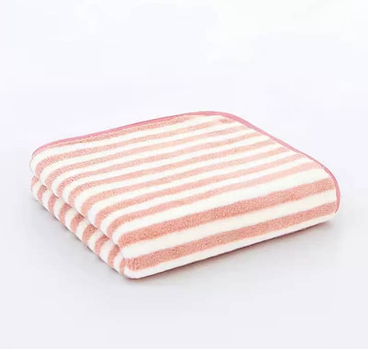  water absorbent towel thickened striped face coral fleece microfiber hand bath towels