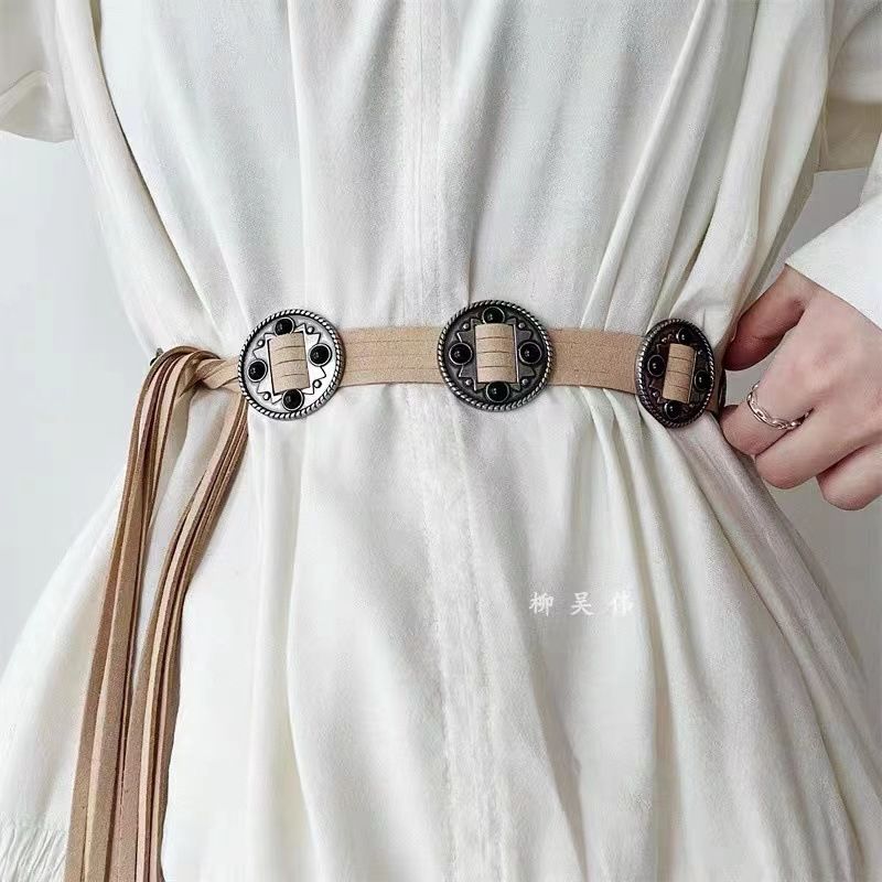 Ladies vintage ethnic chic set summer Bohemian belt waist chain 1035