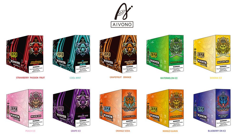 10PCS  Vape 6000PUFFS，10PCS packaging box a variety of mixed flavors disposable e-cigarettes，Orange soda AIVONO 6000 puffs Vape pen peach ice，Strawberry passion fruit VAPE peach ice Vape Cola style Vape 6000PUFFS (Mesh rechargeable) cool mint disposable e-cigarette 4000 puffs 2500 puffs 5000 puffs 6k 10k 12k 15k puffs Disposable e-cigarette Vape pen 2ml 600 puffs