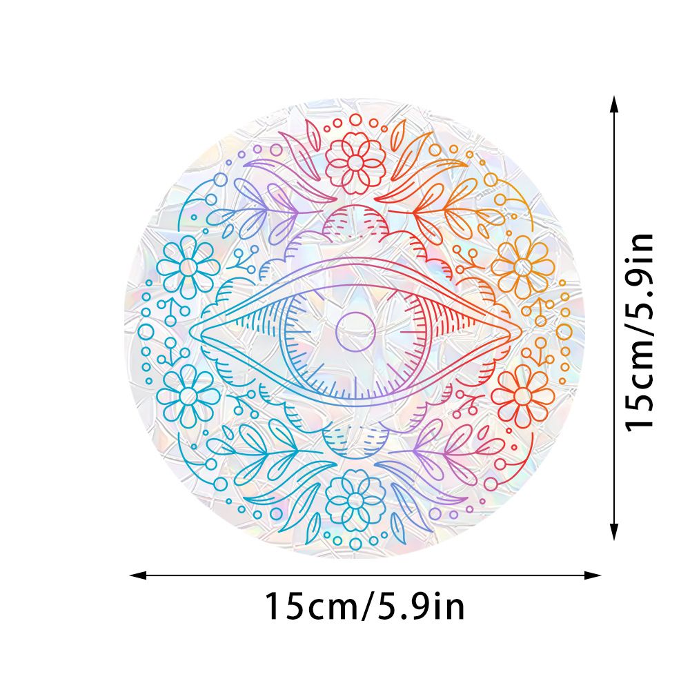 Amazon New Plant, Flower, Animal and Sunlight Catcher Static Glass Sticker - Bird - proof Glass Sticker
