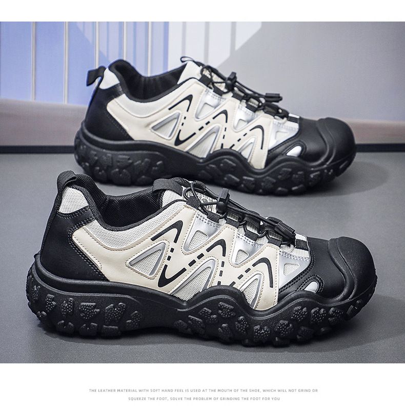 2024 autumn new men's shoes Korean version of fashion shoes Pop shoes casual shoes outdoor mountaineering men's sports shoes 075