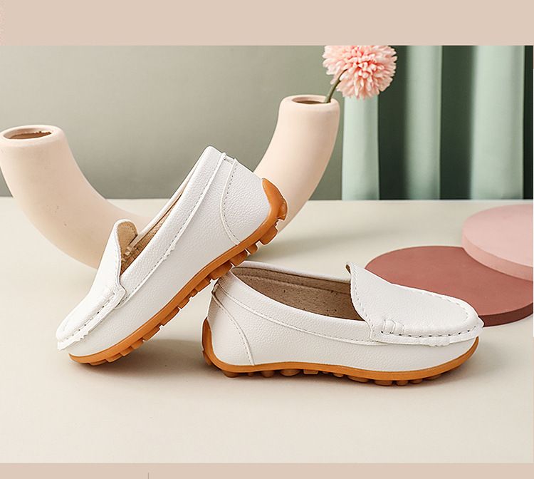 Loafer Kid Unisex Children's Casual Versatile Small Leather Shoes