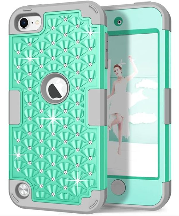 iPhone 7PLUS case, iPhone SE Case 3in1 Hybrid High Impact Soft Silicone Shockproof Hard PC Protective Case Cover for Apple iPhoneGREEN