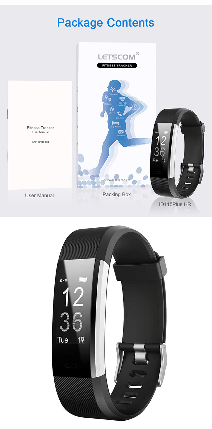 Fitness Tracker Smart Band, Waterproof Activity Tracker Watch with Heart Rate, Smart Bracelet with Step Counter